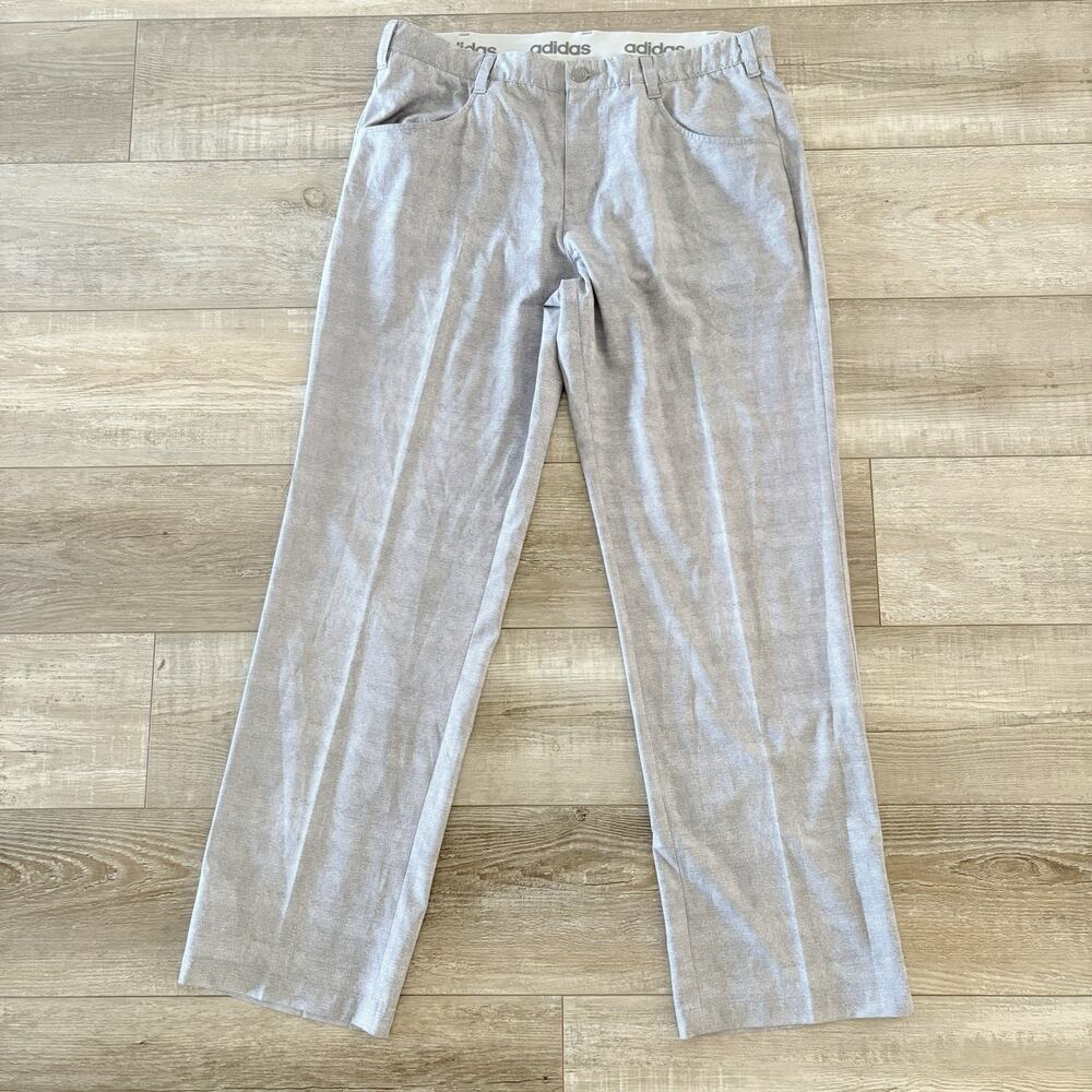 Adidas Men 35 x 32 Ultimate Chino Golf Pants Mens Vista Grey Lightweight Stretch